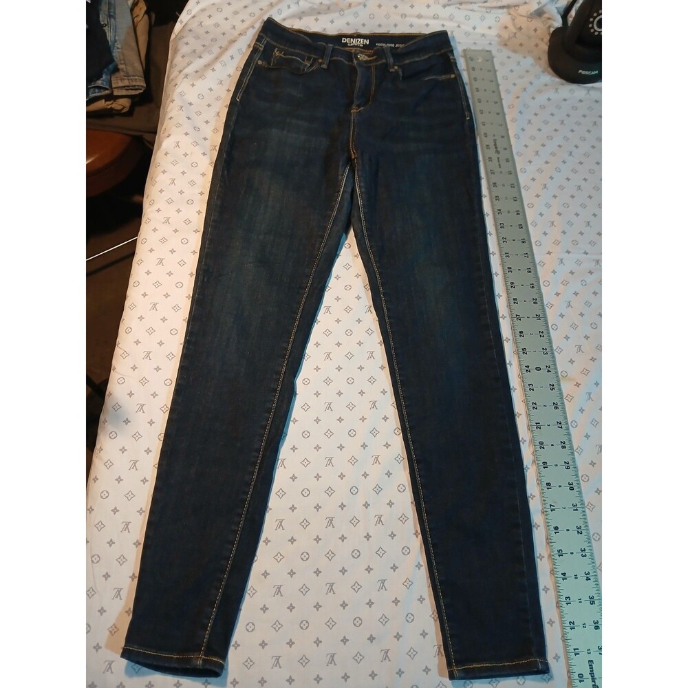 Denizen From Levis High Rise Jegging Jeans Juniors 7 Dark Wash Stretch 28x28.5